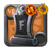 Charge d'emote de victoire de pierre tombale