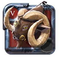 Saddled Bighorn Ram