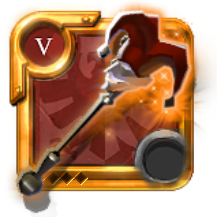 Canne grimaçante de l'expert