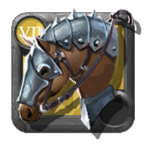 Cheval protégé du grand maître