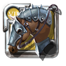 Cheval protégé du grand maître