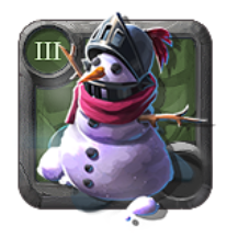 Bonhomme de neige gelé